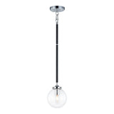Particles Pendant Black & Chrome Clear