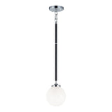 Particles Pendant Black & Chrome Opal