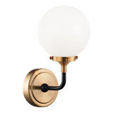 Particles Wall Sconce 1 Light Aged Gold Brass Opal