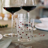 Party Tumbler set of 6 Red Dots By Zafferano-Lifestyle View