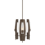 Passage 3-Light Pendant in Bronze, Clear Glass by Hubbardton Forge