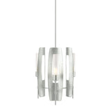 Passage 3-Light Pendant in Sterling, Frosted Glass by Hubbardton Forge