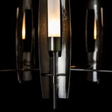 Passage 5-Light Circular Pendant detail in Ink, Frosted Glass, by Hubbardton Forge