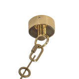 Patina Brass/Alabaster Mineral Chandelier by Alora Lighting Details