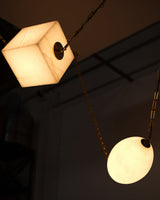 Patina Brass/Alabaster Mineral Chandelier by Alora Lighting