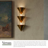 Patina Brass 28inch Versus Wall Sconce by Alora Lighting