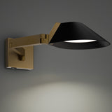 Pavilion Task Light Black And Aged Brass By Modern Forms