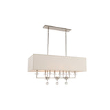 Paxton Linear Chandelier 38'' Polished Nickel