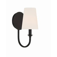 Payton 1-Light Sconce 5.5'' Black Forged