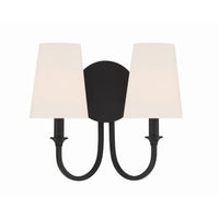 Payton 2-Light Sconce 13.5'' Black Forged