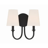 Payton 2-Light Sconce 13.5'' Black Forged