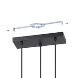 Paz Linear Suspension 3 Light by Eglo - detail view