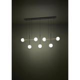Paz Linear Suspension 7 Light by Eglo - lifestyle room setting