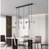 Paz Linear Suspension 7 Light by Eglo - lifestyle room setting