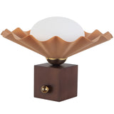 Peach 12inch Furrow Table Lamp by Alora Lighting
