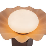 Peach 12inch Furrow Table Lamp by Alora Lighting Details