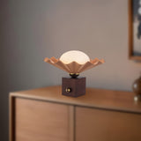 Peach 12inch Furrow Table Lamp by Alora Lighting
