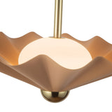 Peach 16inch Furrow Pendant by Alora Lighting Details