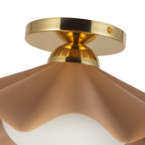 Peach 16inch Furrow Semi-Flush Mount by Alora Lighting Details