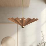 Peach 25inch Furrow Pendant by Alora Lighting