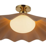 Peach 25inch Furrow Semi-Flush Mount by Alora Lighting Details