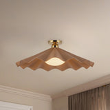 Peach 25inch Furrow Semi-Flush Mount by Alora Lighting