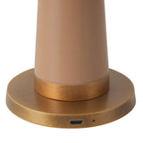 Peach Clemence Table Lamp by Alora Lighting Details