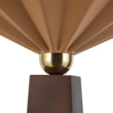 Peach Furrow Floor Lamp by Alora Lighting Details