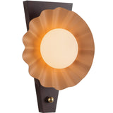 Peach Furrow Wall Sconce by Alora Lighting