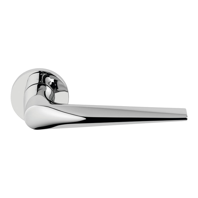 Peak Door Lever in Polished Chrome by Colombo Design