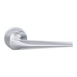 Peak Door Lever in Satin Chrome by Colombo Design