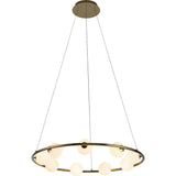 Pearl Circular Pendant By Page One Large