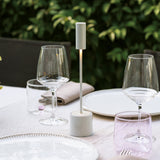 Pearl White-Pearl White Carolina Pro Portable Table Lamp by Zafferano