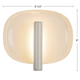 Pearl White Lustre Wall Sconce by Kuzco Lighting Dimensions