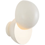 Pearl White Void Wall Sconce by Kuzco Lighting