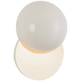 Pearl White Void Wall Sconce by Kuzco Lighting