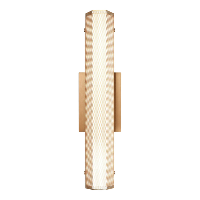 Pelermos Wall Sconce 18 Inch Aged Gold Brass