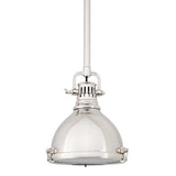 Pelham Pendant - 8 Inch - Polished Nickel by Hudson Valley