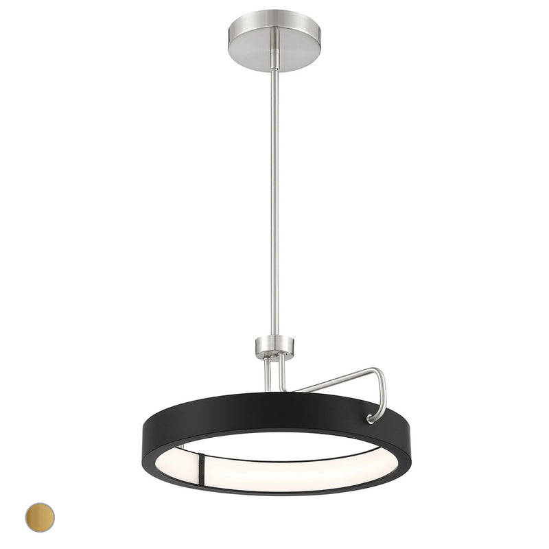 Pemberton Pendant 18 Inch Satin Nickel by Eurofase
