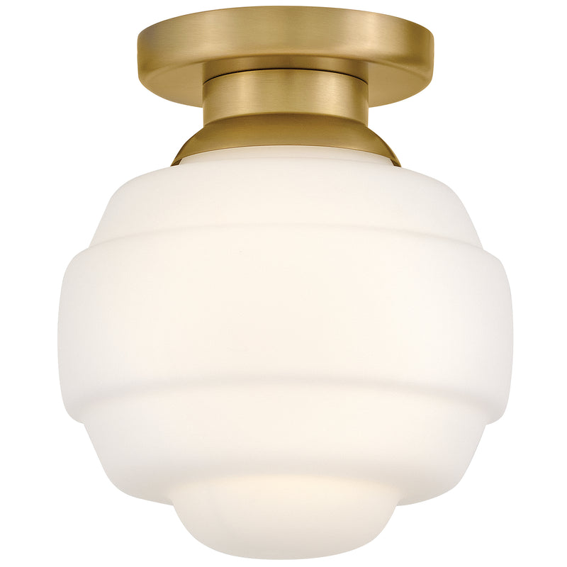 Penny Flush Mount Small Lacquered Brass By Lark Living