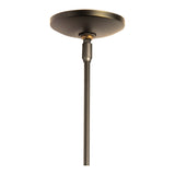 Pental Mini Pendant, shown in Dark Smoke, by Hubbardton Forge