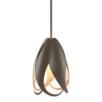 Pental Mini Pendant in Bronze by Hubbardton Forge