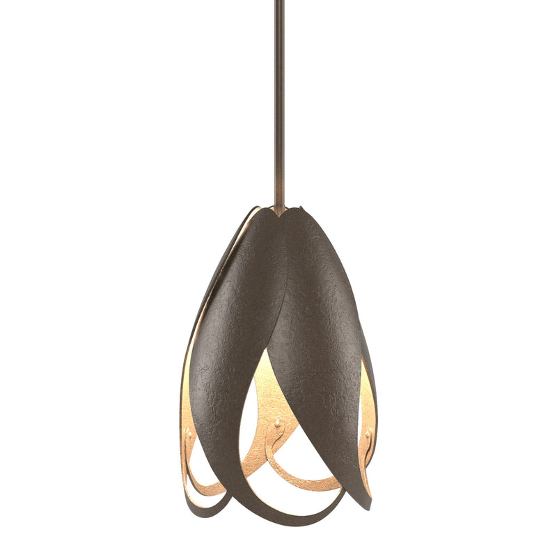 Pental Mini Pendant in Bronze by Hubbardton Forge