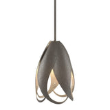 Pental Mini Pendant in Dark Smoke by Hubbardton Forge