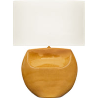 Pente Table Lamp — White Linen, Cracked Honey | Cracked Honey