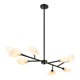 Peony Pendant 8-Light Matte Black