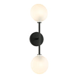 Peony Wall Sconce 2-Light Matte Black