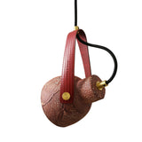 Pera Ceramic Pendant - Satin Brass