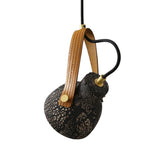 Pera Ceramic Pendant - Satin Brass