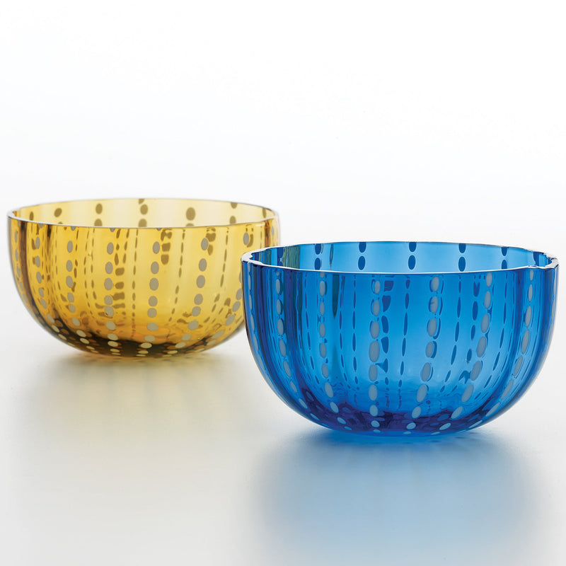 Perle Small Bowl Set of 4 Amber By Zafferano-Lifestyle View1